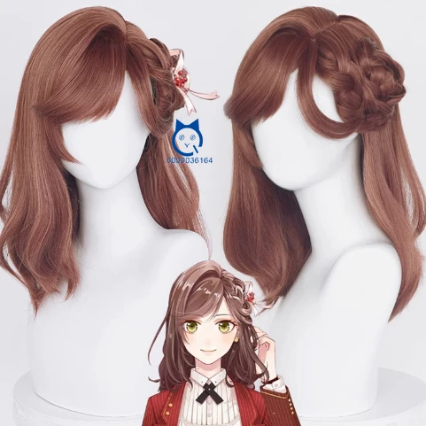 

Game Tears of Thems Auburn Long 50cm New Arrival Cosplay Wig Heat Resistant Synthetic Hair Halloween Anime Expo Comic Con Coser