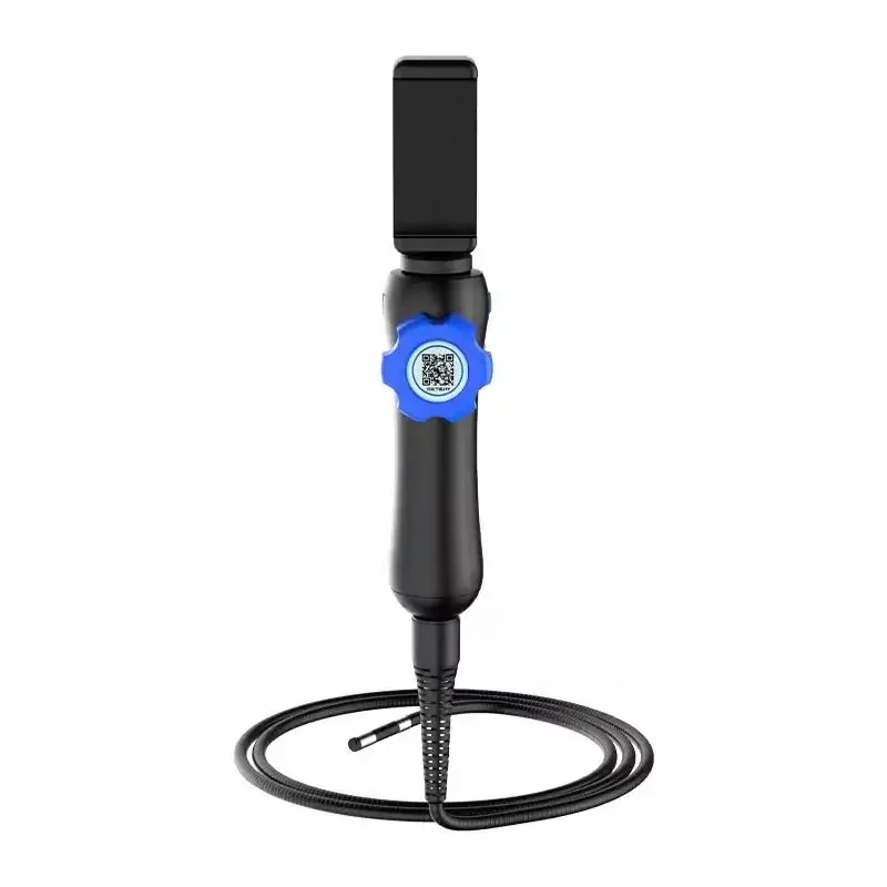 Professional 1080P 1M Tube 2-Way Articulating  endoscope chimney inspection camera with flexible metal hose