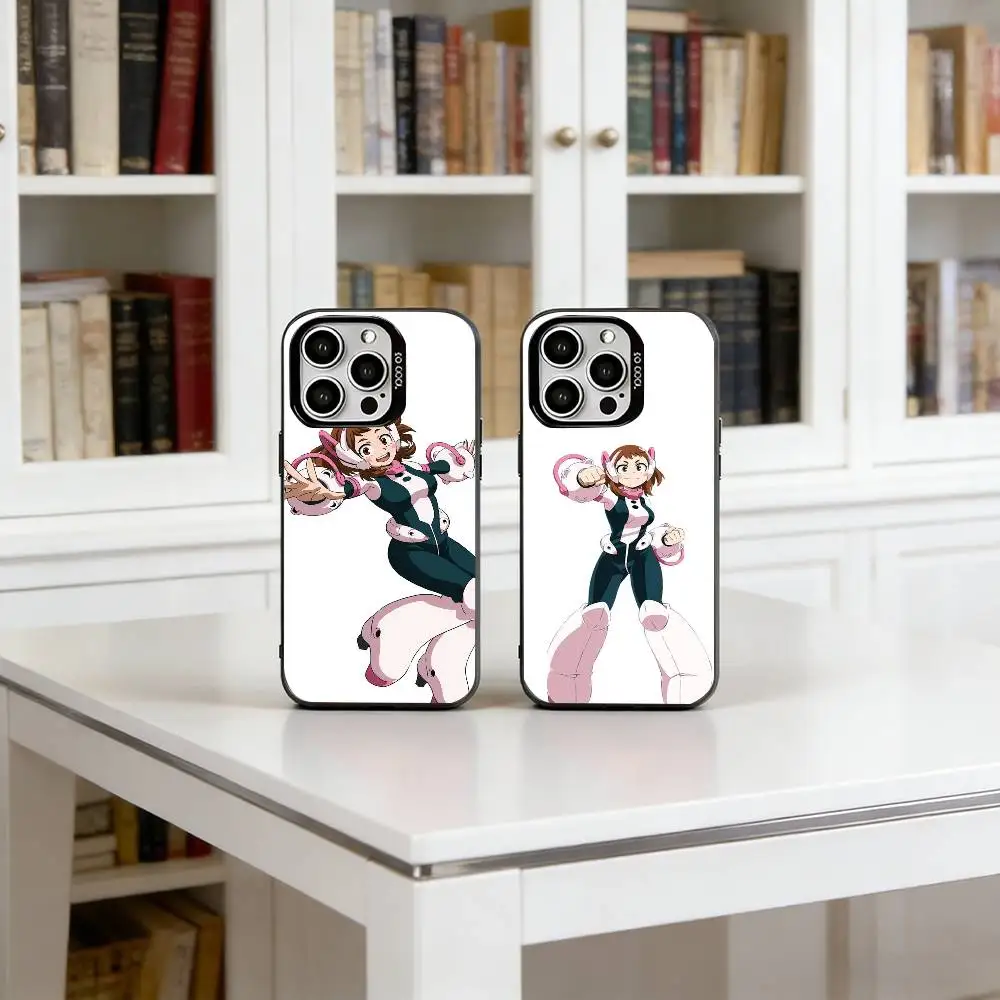 

Anime My Hero Academia Phone Case For iPhone 17,16,15,14,13,12,11 Plus,Pro Max,XS,Colorful Silver Phone case Funda Cover