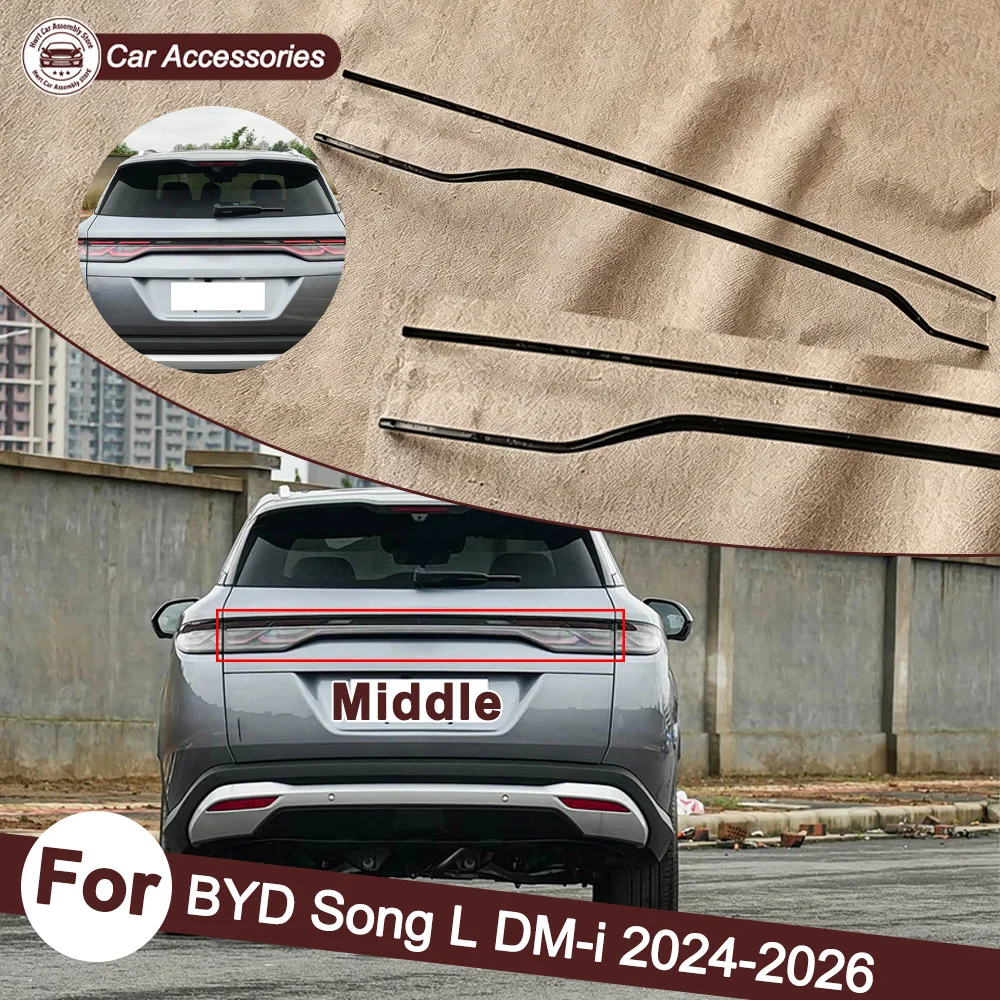 

Through Vehicle Accessories Replacement Car Lights Shell Rear Fog Lights Car Taillight Cover 2024 2025 2026 For BYD Song L DM-i