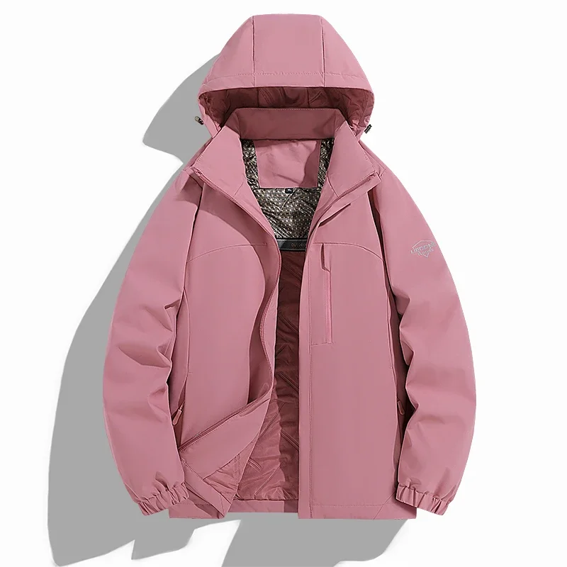 Winterjacke Herrenmode Graphene Kältebeständig Warm Abnehmbarer Kapuzenmantel Damen Outdoor Skibekleidung Wasserdichte gepolsterte Jacke