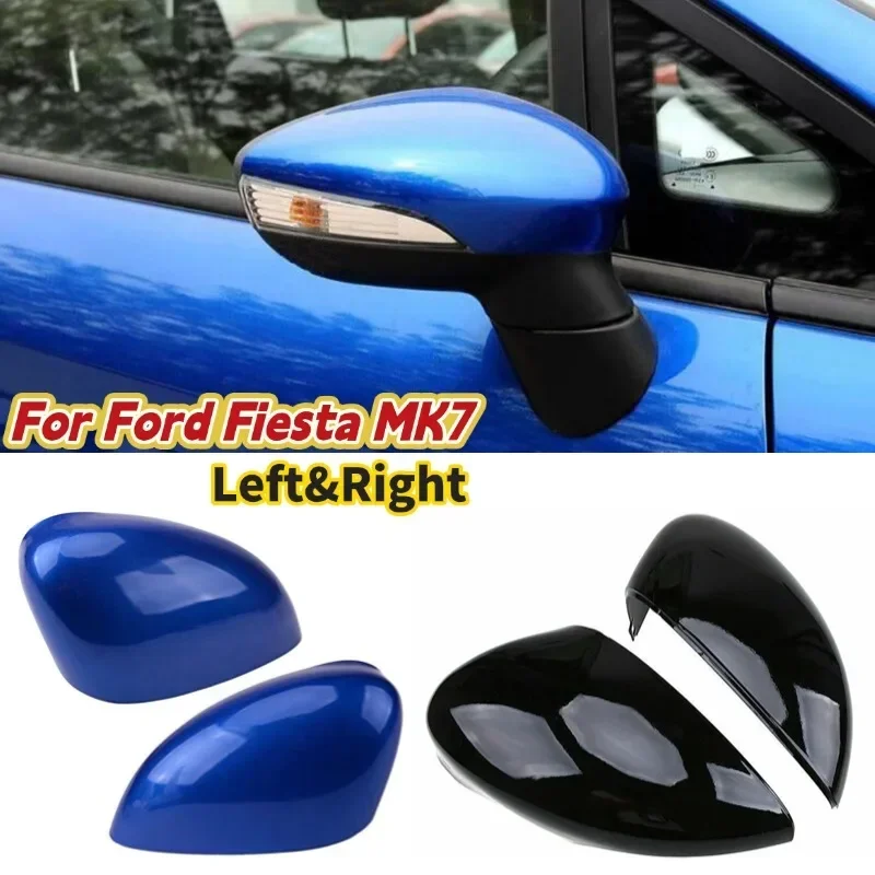 

Car Side Door Wing Mirror Cover Cap For Ford Fiesta MK7 2008-2017 Left Right Side Wing Mirror Cover Cap Replacement Parts