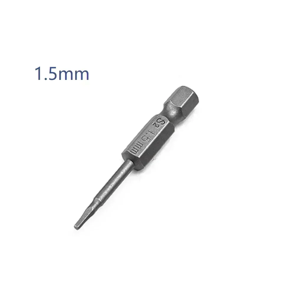 1 peça de chave de fenda hexagonal H1.5-H8 com haste de 1/4 ''comprimento 50mm chave de fenda de impacto de troca rápida furadeira elétrica