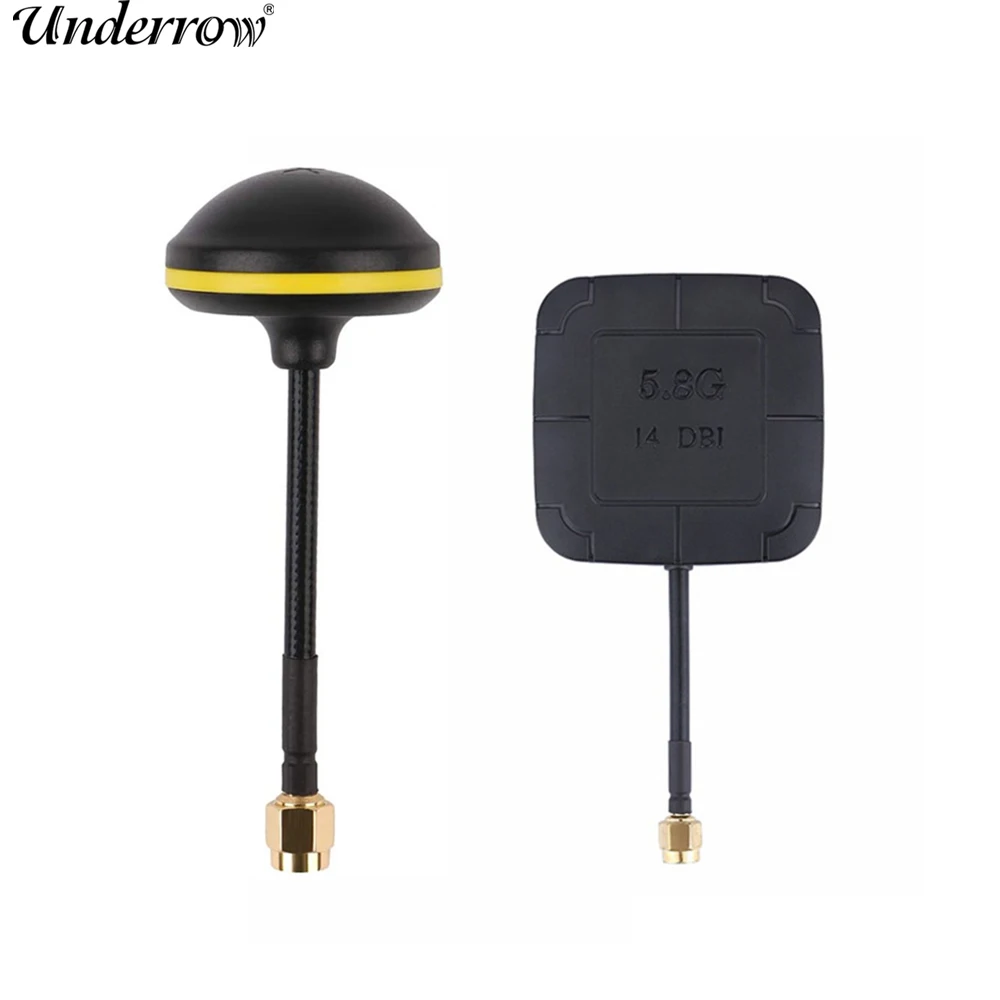 FPV Receiver  Spare Parts 5.8G 14DBI High Gain Flat Panel & Mushroom FPV Antenna RP-SMA for FPV Drone RC Quadcopter