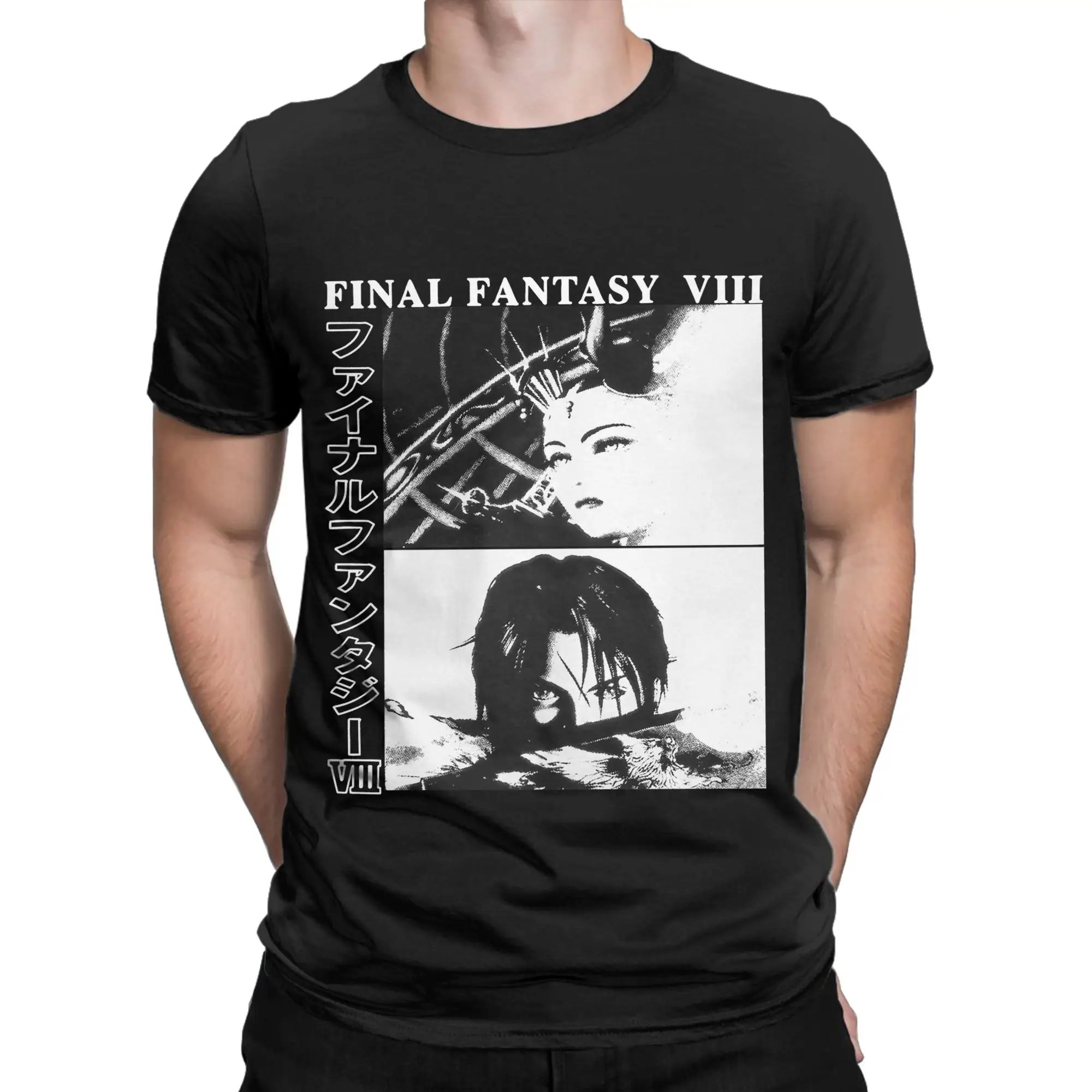 VIII Novelty 100% Cotton T-Shirt fFinal Fantasy Tops Tees For Men