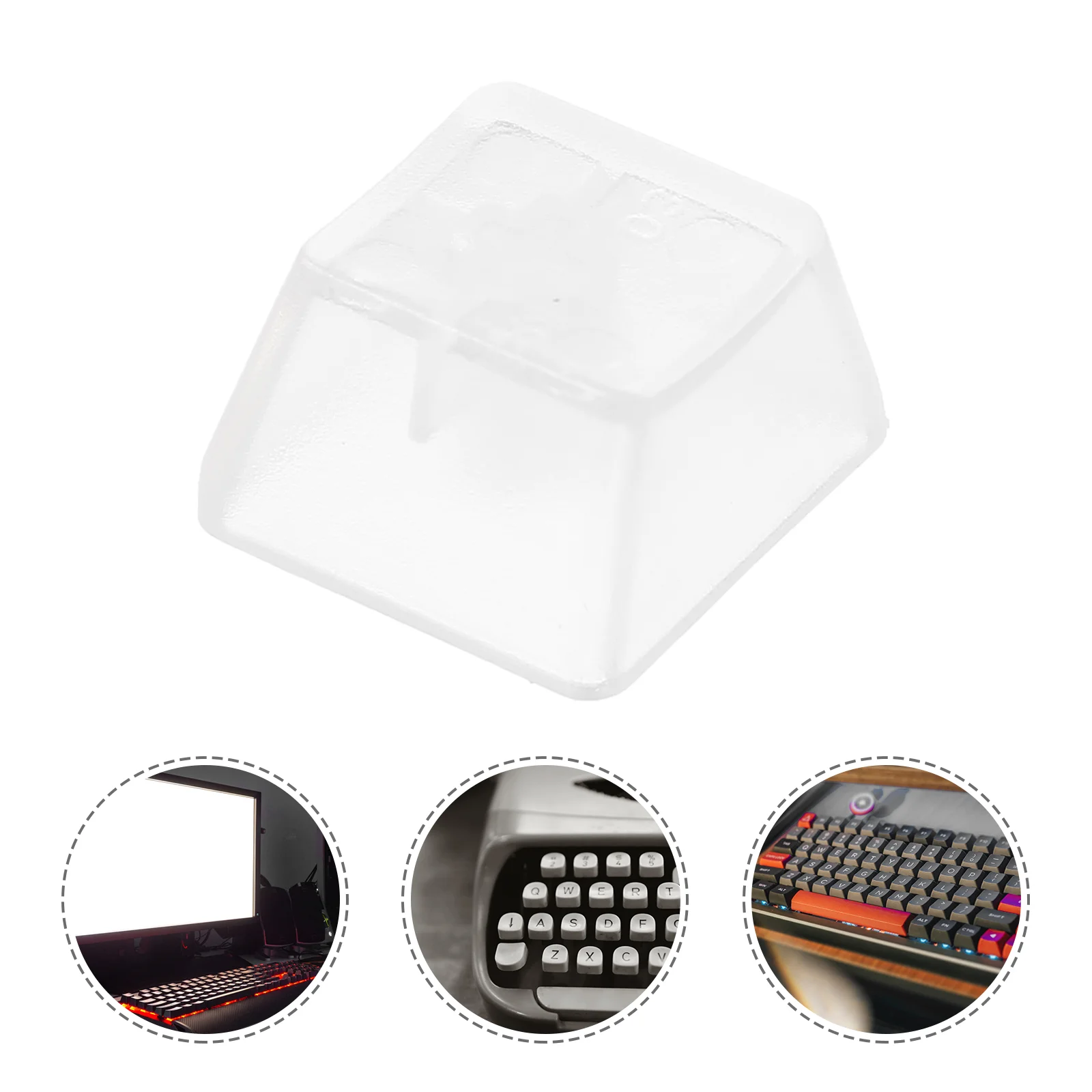 

10 Pcs Transparent Keycap Cover Keycaps Keyboard Plastic Computer Keyboards Protectors