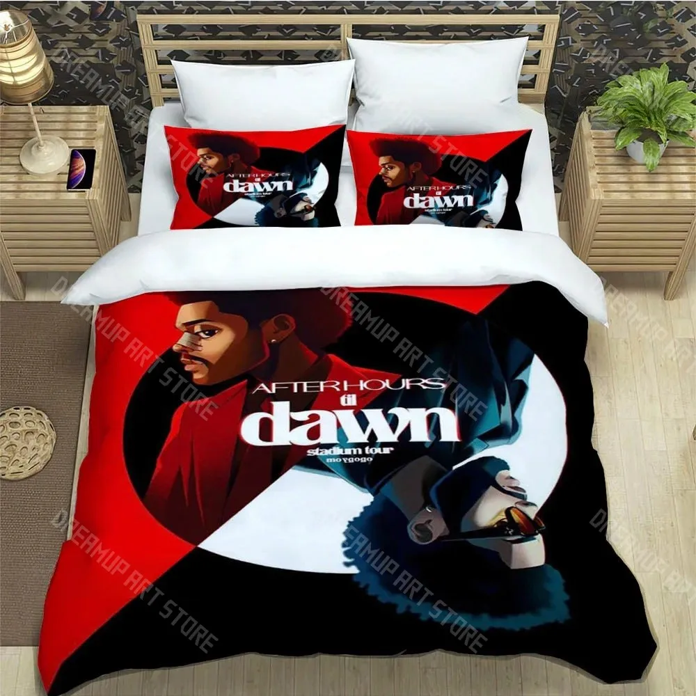 3D Printed Weeknd Singer `XO`Bedding Set for Boys Girls Duvet Cover Pillowcase Twin Queen King Full Single Double Sizes
