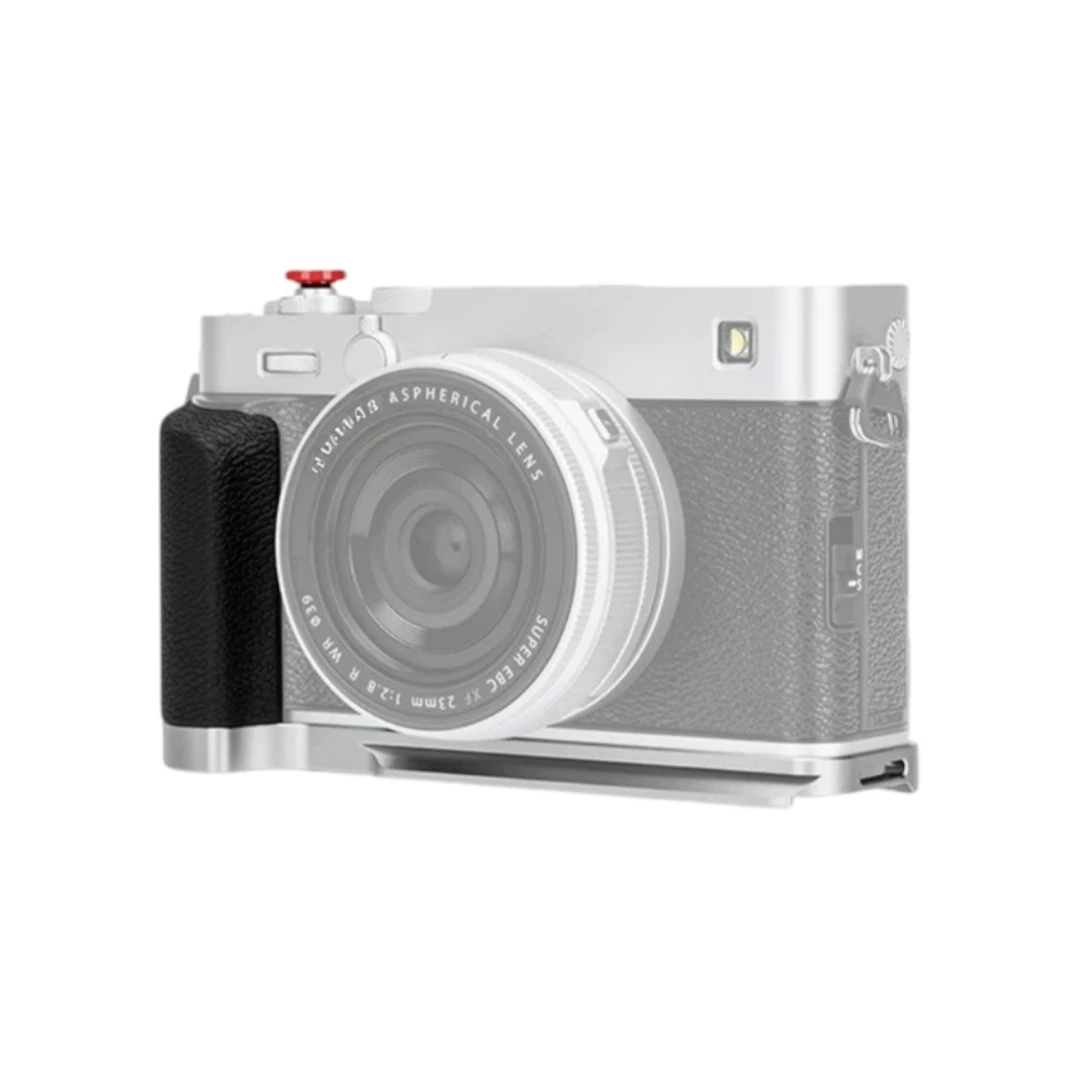Aluminum L-Shape Hand Quick Release Plate Base for Fujifilm X-E5 Finger Handle Extension Accessory Capture Hot Shoe Thumb Grip