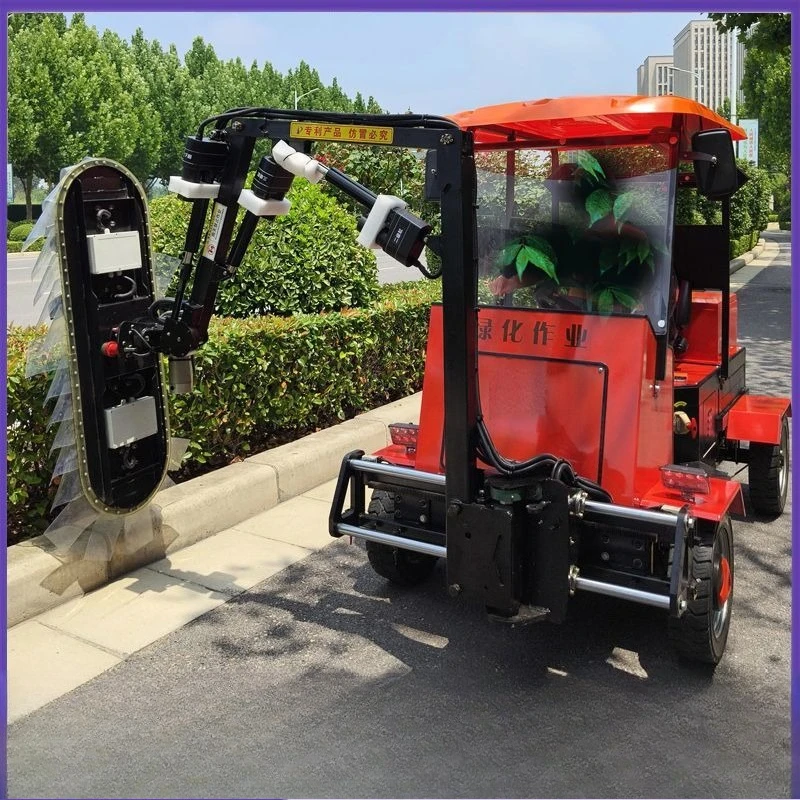 Driving electric hedge trimmer Municipal sanitation Landscaping belt lawn mower Automatic obstacle avoidance hedge trimmer
