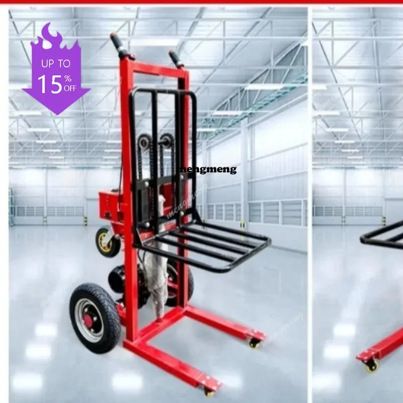 A61 New All-electric Mini Electric Lifting Pallet Truck Stacker Large-wheel Hydraulic Forklift Handcart