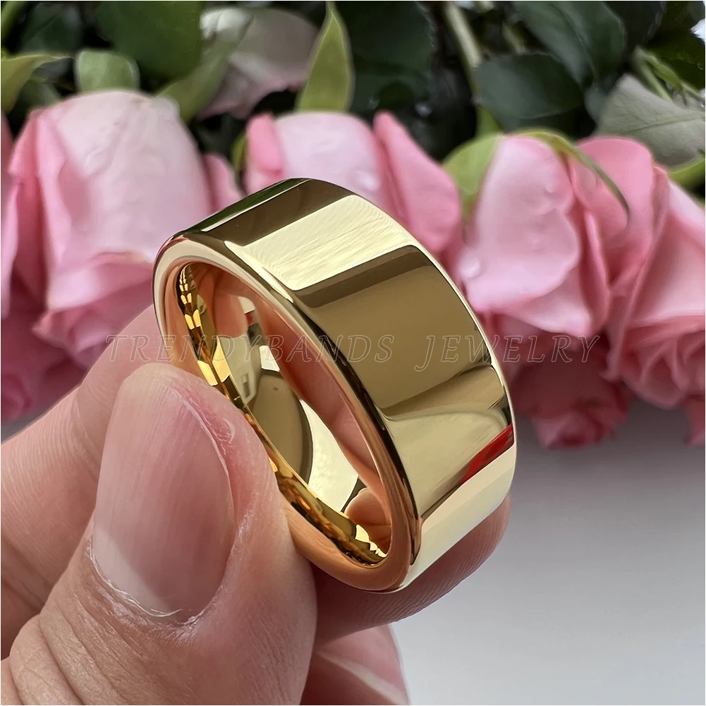 Wholesale Dropshipping 6mm 8mm Tungsten Carbide Rings for Wome Men Engagement Jewelry Wedding Band Flat Polished Shiny