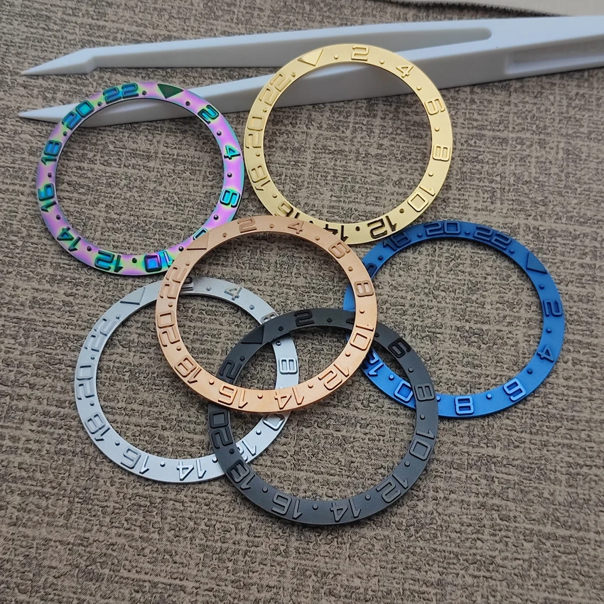 38MM Ceramic Watch Bezel Outer Diameter 38MM Inner Diameter 30.5MM Suitable for 40MM Case Watch Accessories Replacement