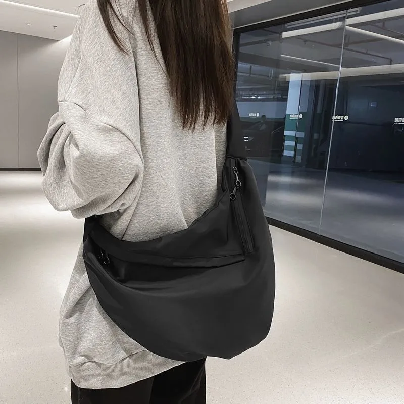 Crossbody Bags Women Couples Solid Large Capacity Students Shoulder Bag Office Travelling All-match Streetwear Multi-function