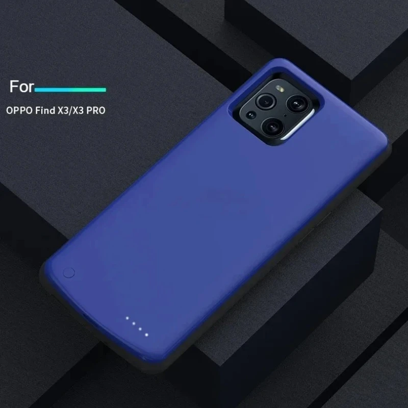 حافظة شاحن بطارية محمولة لهاتف OPPO Find X3 Pro Neo Power Bank Silm غطاء شحن بطارية خارجي مقاوم للصدمات لـ Find X3