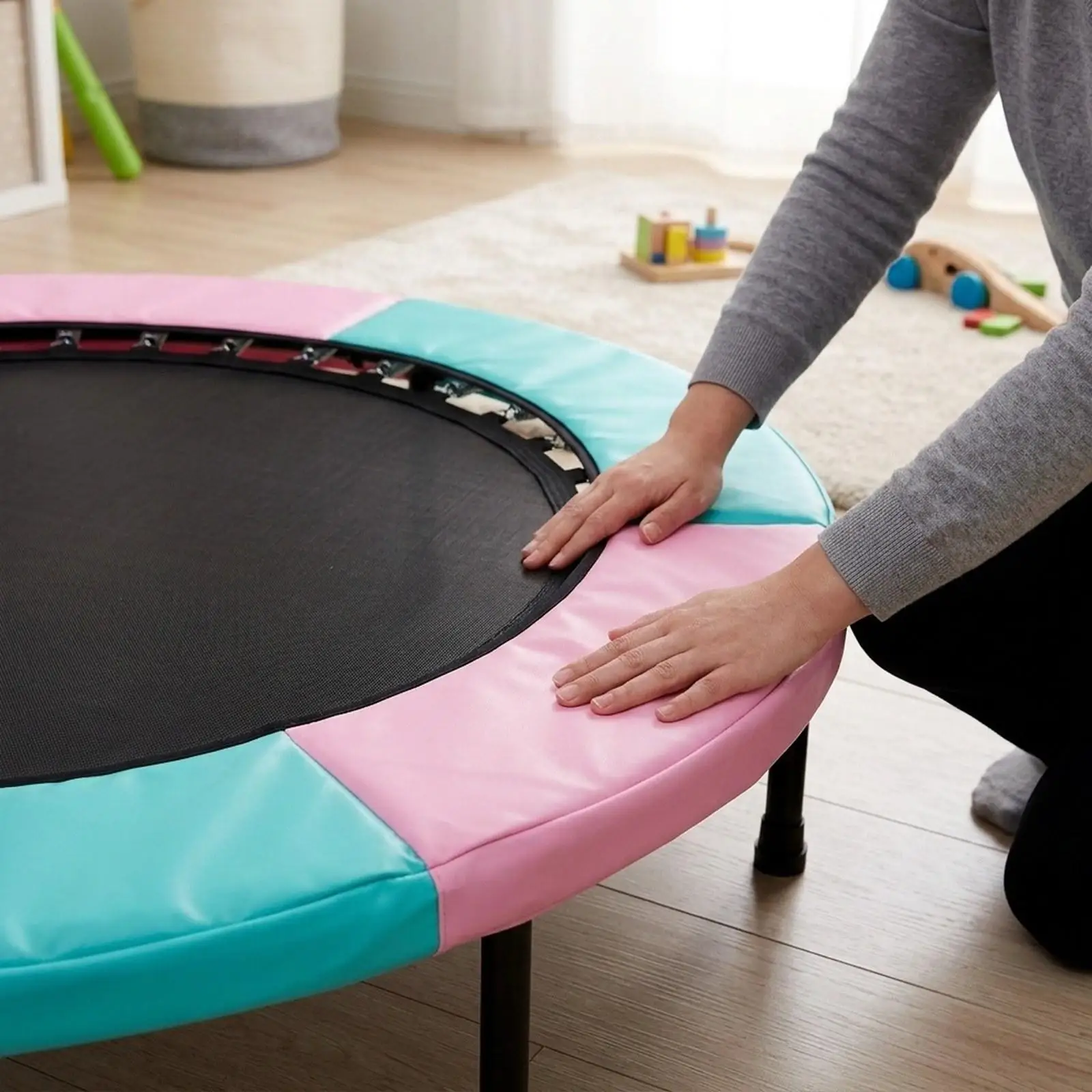 Trampoline Edge Cover Easy Installation Home Garden Trampoline Frame Cover Trampoline Spring Cover Protector Jumping Bed Cover