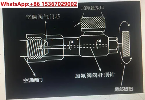 Gefluorde veiligheidsklep R410A airconditioner koelmiddelvulling / gefluoreerde laadklep R22