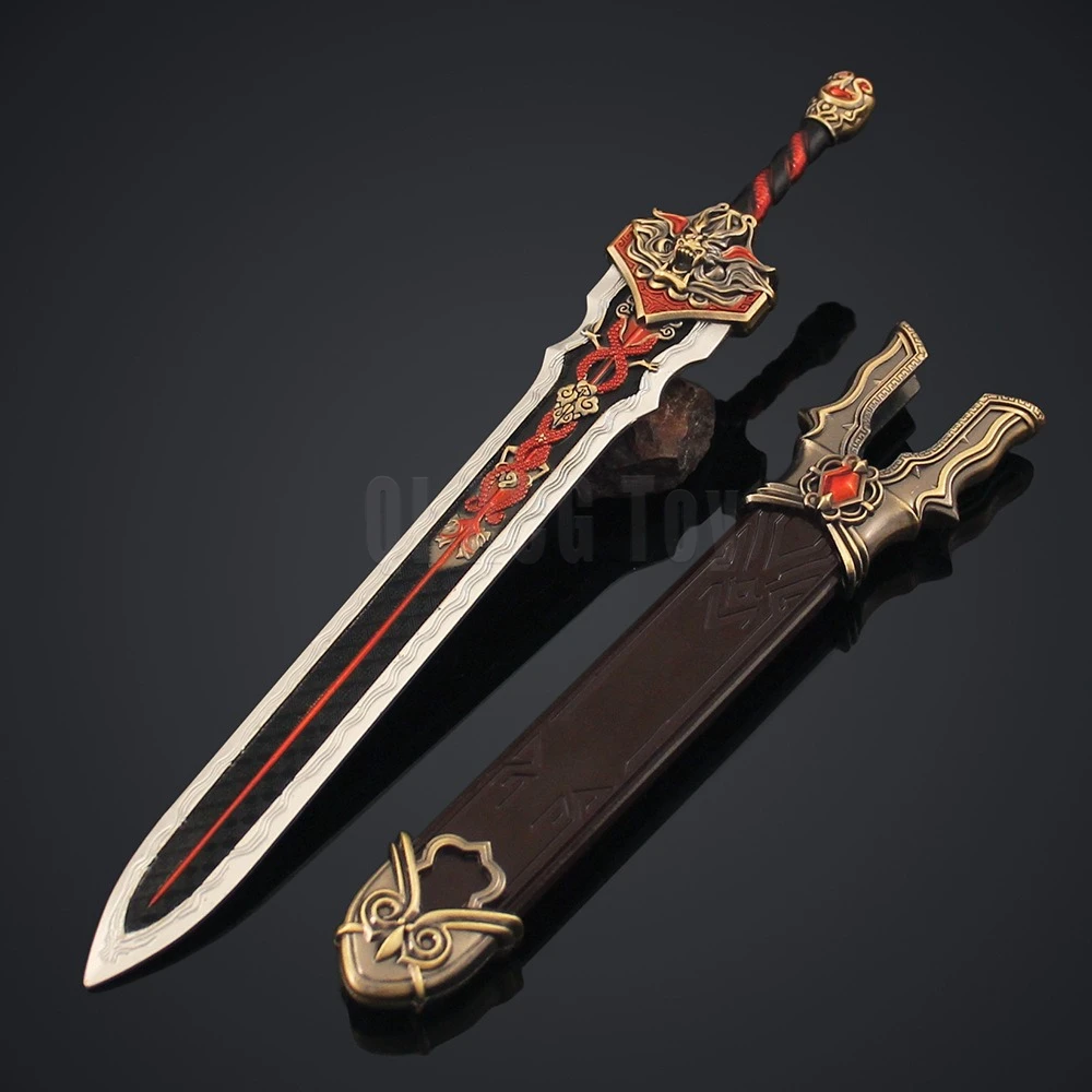 30 センチメートルナラカ永遠の深淵龍泉全金属剣シースゲーム周辺ギフト玩具モデル装飾装飾品のコレクション