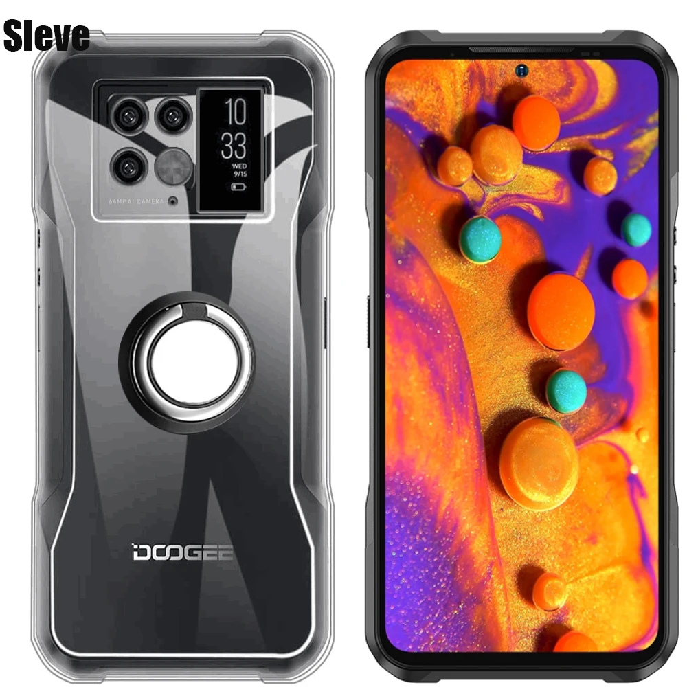 For DOOGEE V20 Pro Ring Holder Shockproof Soft TPU Case Cover For Doogee V20 V20S Couqe Funda