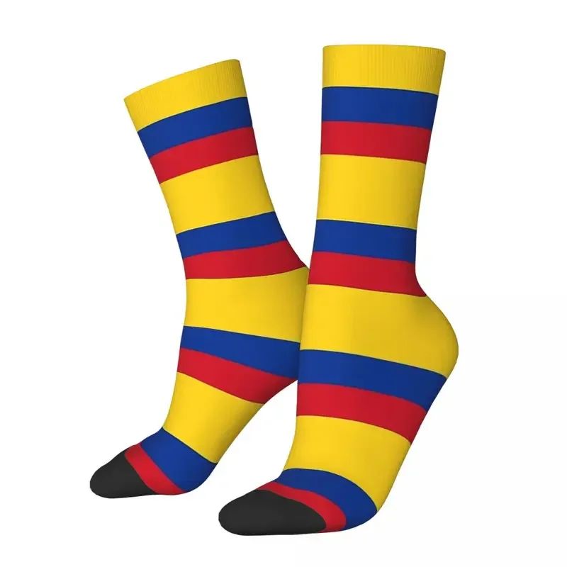 

Y2K Colombia Flag Colombian Patriotic Socks Male Mens Women Spring Stockings Harajuku