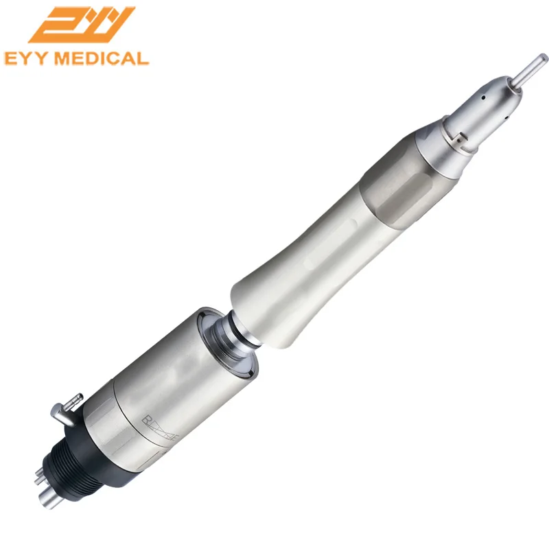 Dental Low Speed External Water Spray Slow Speed Handpiece Contra Angle Straight Handpiece 2/4 Holes Air Motor Dentistry