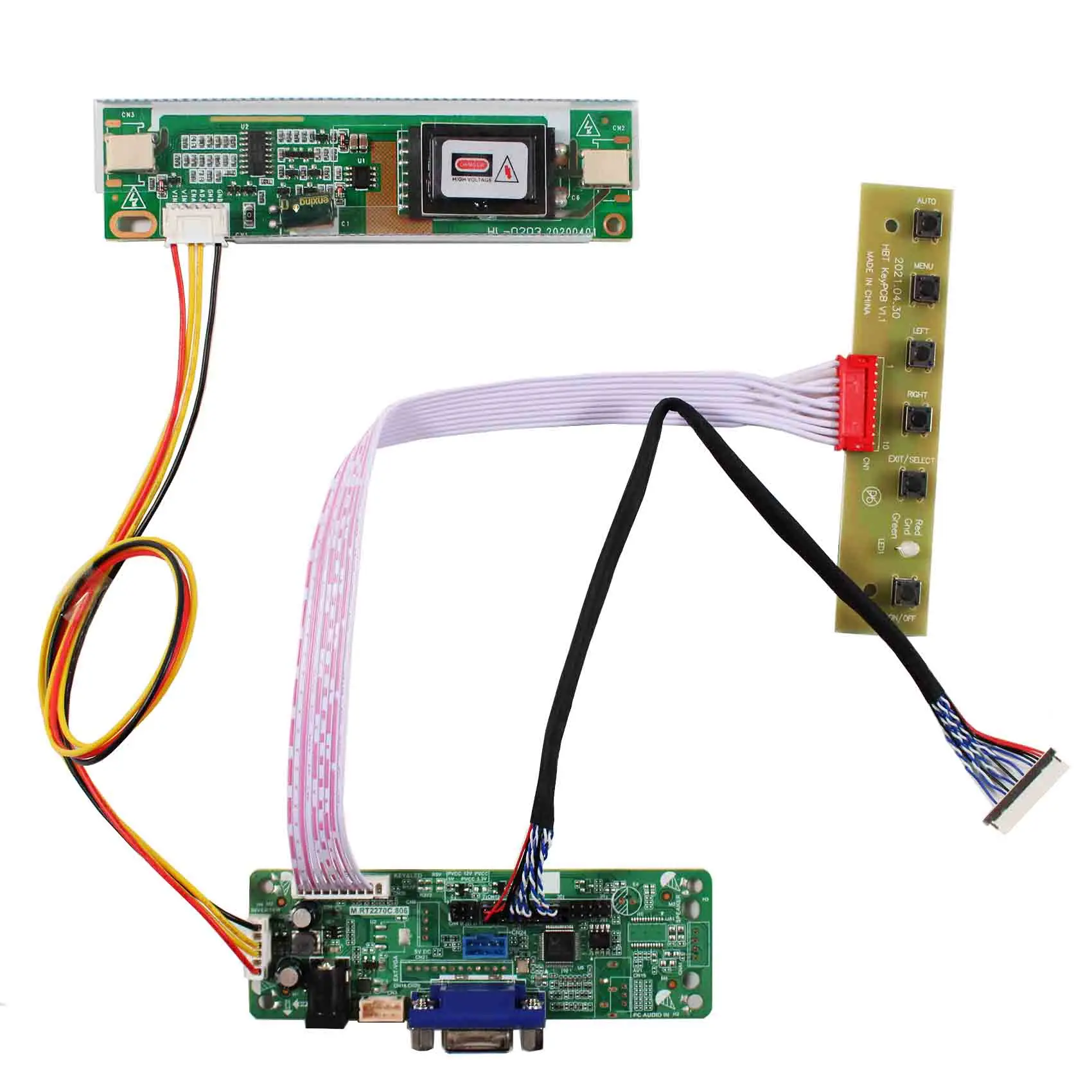 VGA input singal LCD controller board RT2270C-A work for L5F30515P00 AG133ZJ 1024x768 LCD panel