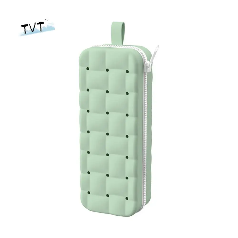 

Large Capacity Silicone Goggles Case Double-sided Drain Hole Swimming Glasses Box Anti-Scratch Zipper Closure