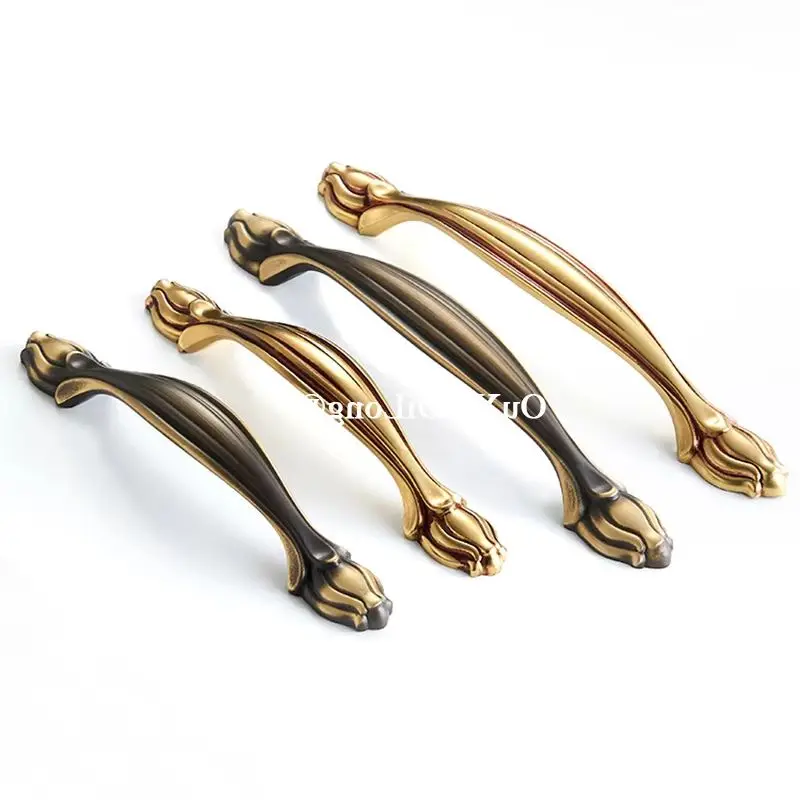 

Retro 4PCS Solid Pure Brass Antique Furniture Handles Drawer Pulls Cupboard Wardrobe Dresser Kitchen Shoe TV Cabinet Pulls Knobs