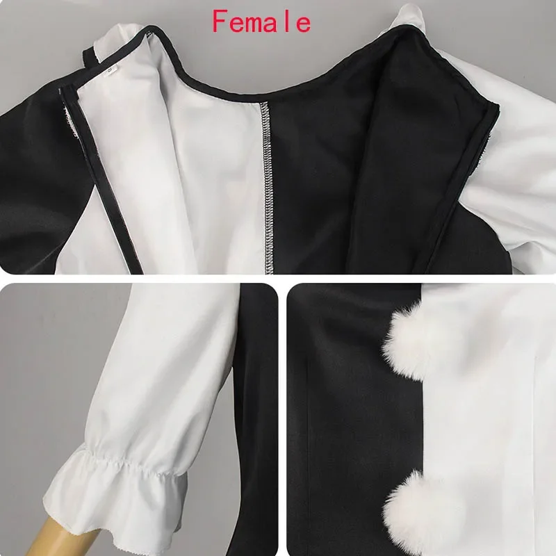 ชุดจั๊มสูทชุดคอสเพลย์ผู้หญิงตัวตลกสำหรับงานปาร์ตี้ฮาโลวีน, ชุดตัวตลกสำหรับผู้หญิง/ผู้ชายแนวสยองขวัญ