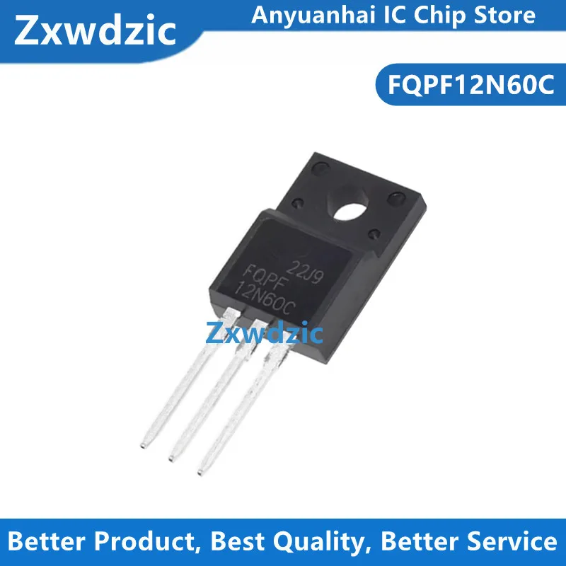 

100pcs New Original FQPF12N60C FQPF12N60 12N60 TO-220F 12A600V MOSFET