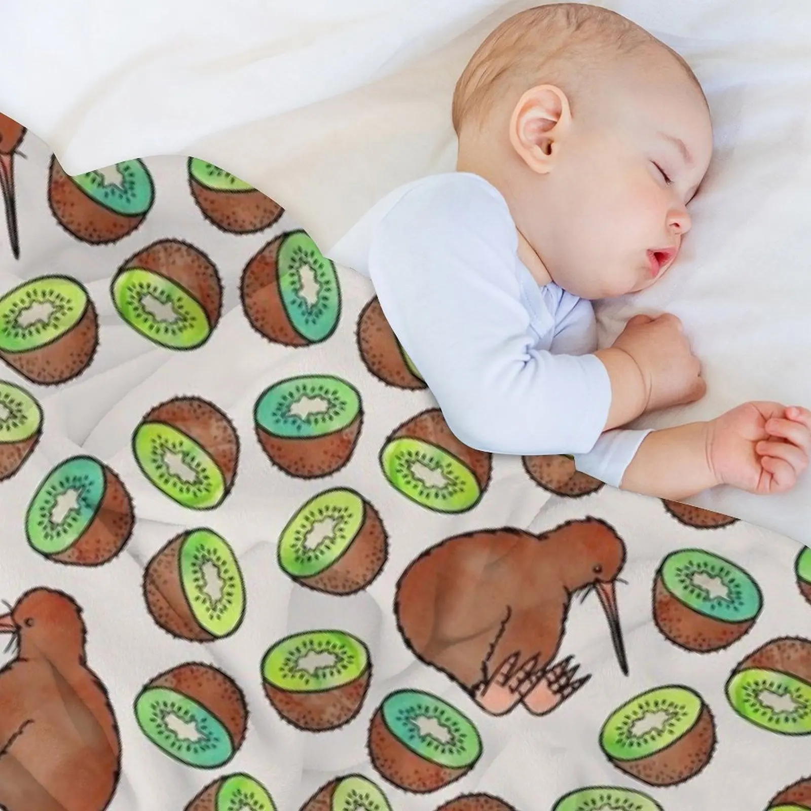 الكيوي رمي بطانية الأرائك الزخرفية هدايا عيد الميلاد سرير ناعم بطانيات أشعث #5