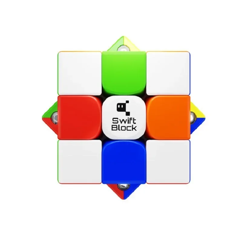 【JudyCube】Gan Swift Block 3x3 Cubo magnetico Gan 355S Cubo di velocità professionale senza adesivo Giocattolo per bambini Fidget