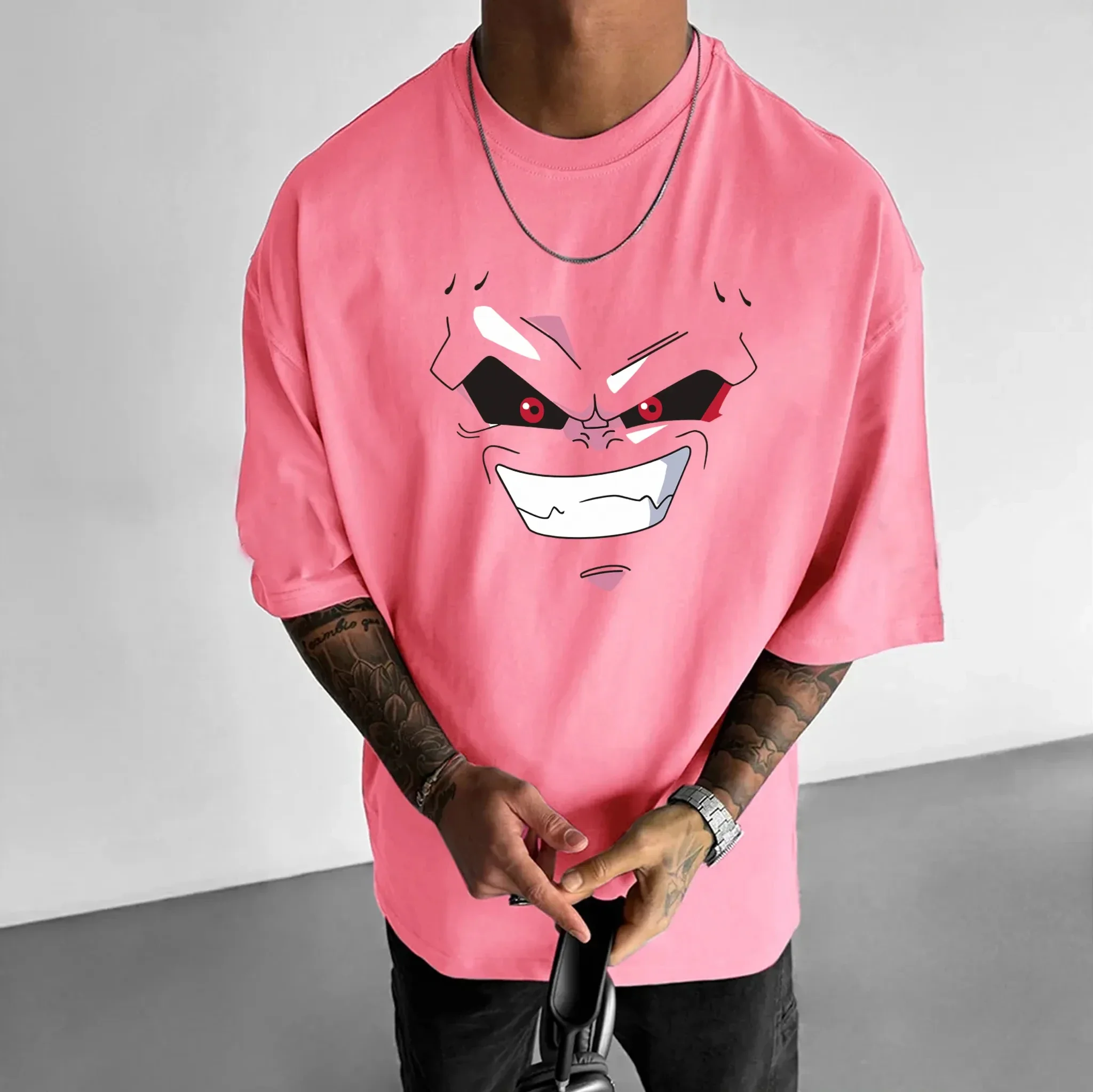 Dragon Ball Goku-camisetas de algodón con estampado de manga corta para hombre y mujer, camisetas deportivas transpirables holgadas con cuello redondo Ins