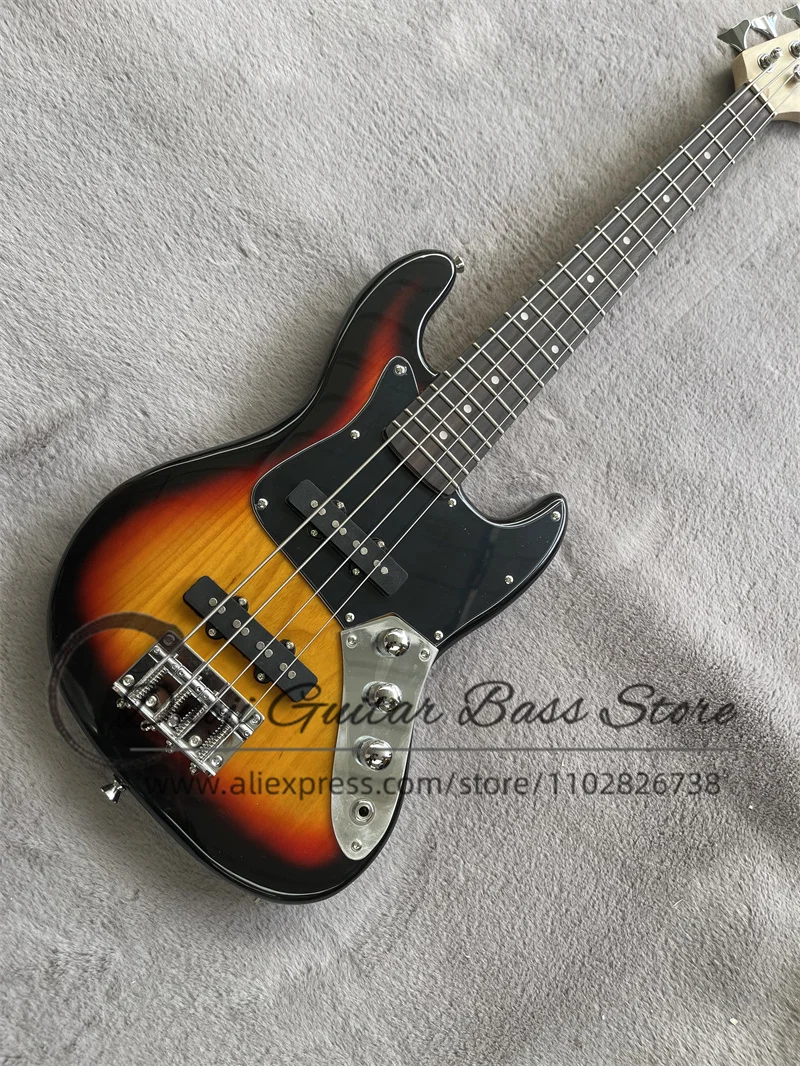 

Детский электрический бас, корпус заката, кленовый гриф, гриф из розового дерева, длина 92 мм, детский бас, 19 ладов