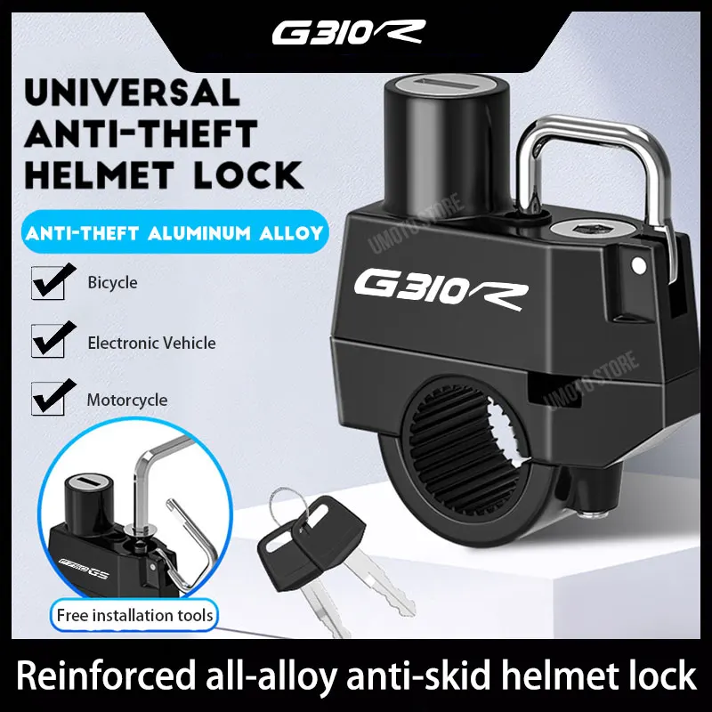 

For BMW G310R Helmet Lock Anti-theft Locker Locking Device Rustproof Fine Workmanship Compact Size Convenience Motorcycle Suppli