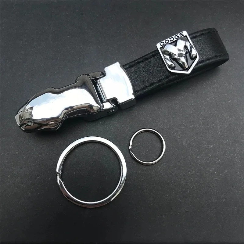 Llavero de Metal 3D con insignia de Dodge para coche, llaveros para Dodge Ram 1500 Journey Charger Dart Challenger Durango SRT8 SRT 8 Chrysler Grand