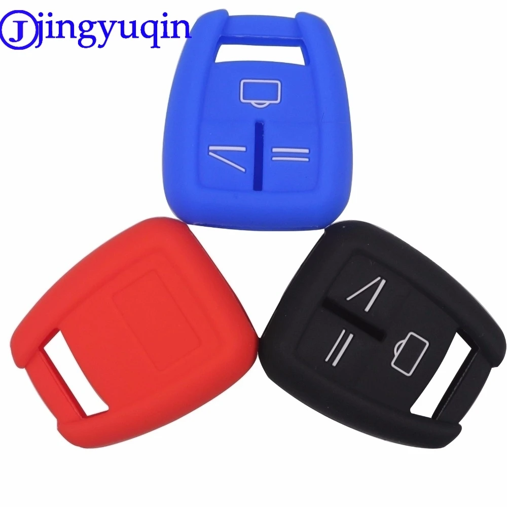 jingyuqin 3 Buttons Silicone Remote Key Cover Case For Opel Vauxhall Frontera Omega