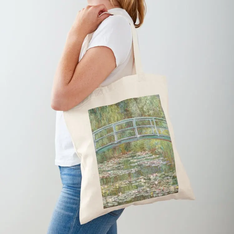 Monet, Bridge over water Lilies Tote Bag Shopper Cloth bag tote bag bags for women