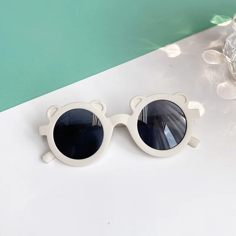 2026 Modische Neue UV400 Kinder-Sonnenbrille mit Weichen Bärenohren Runde Sonnenbrille für Babys Mädchen Jungen Kleinkinder Outdoor Strand Urlaub Geschenk – Detail 19