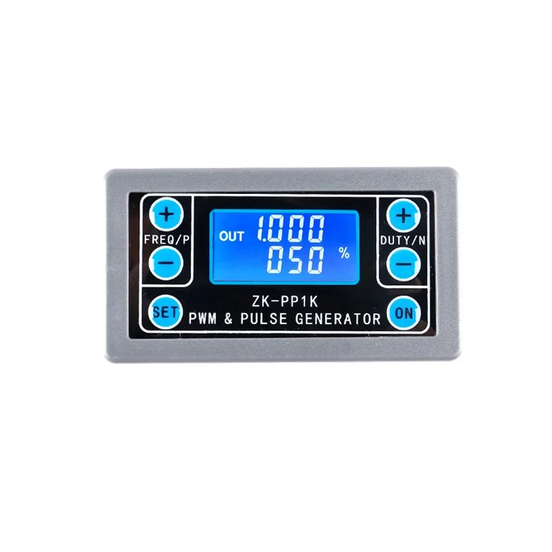 ZK-PP1K Dual Mode LCD PWM Signal Generator 1-Channel 1Hz-150KHz PWM Pulse Frequency Duty Cycle Adjustable Square Wave Generator