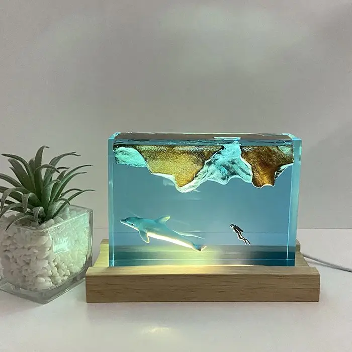 

Ocean Micro Landscape Desktop Resin Ornaments High-end Home Decoration Crafts Birthday and Holiday Gifts