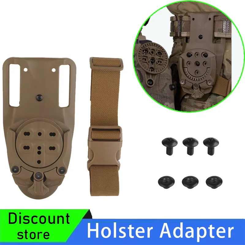 

Tactical Drop Leg Band Strap Gun Holster Adapter with Quick Locking System Kit for Hunting Adjustable Holster Locking System