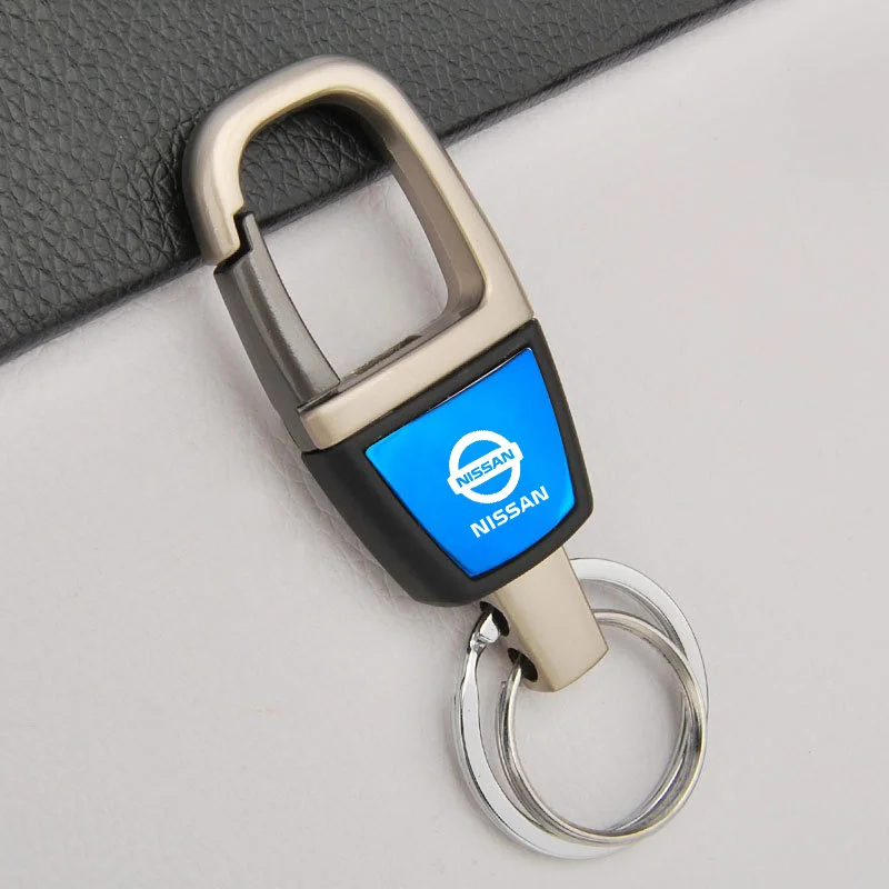 Car Key Chain Ring 3D Metal Keychain For Nissan X-trail Qashqai Note Juke Sentra Patrol Micra Universal Auto Keyring Accessories