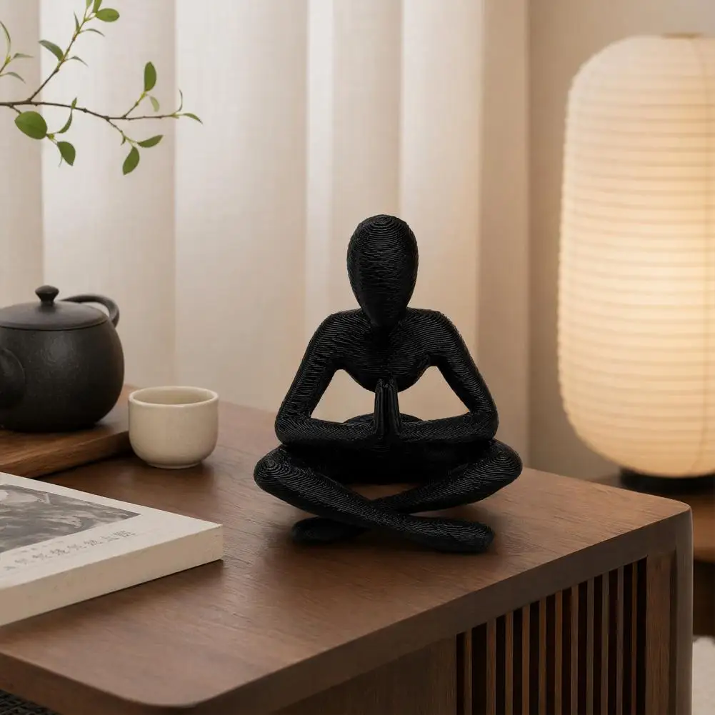 Modern Office Decoration Abstract Home Decor 3d Printed Thinker Sculpture Abstract Meditator Figurine Collectible for Home