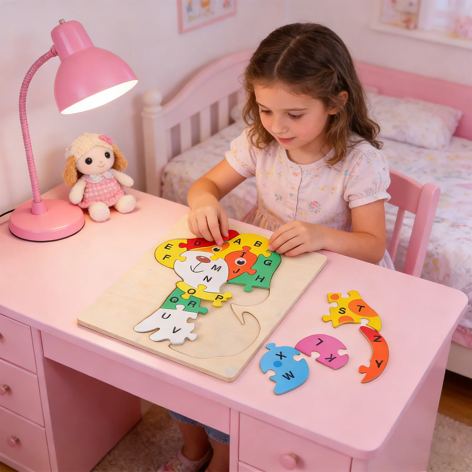 Crianças educação precoce quebra-cabeça 100 peças de madeira colorida montessori cérebro desenvolvimento jogo educativo para crianças pré-escolar