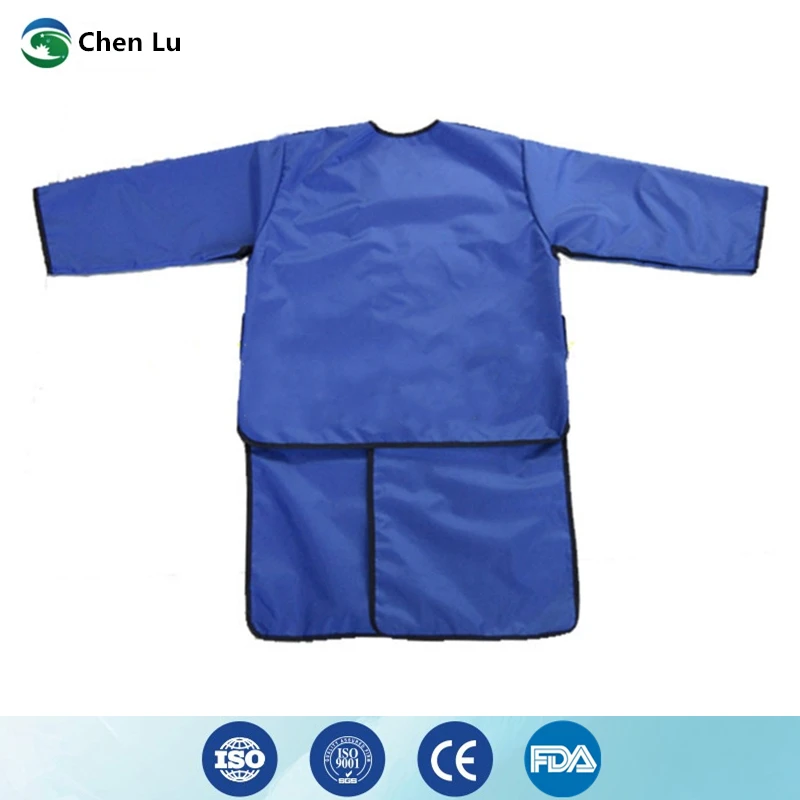 放射線防護長袖鉛オーバーコート X線ガンマ線防護 0.35/0.5mmpb 調節可能なウエストベルト付き鉛服