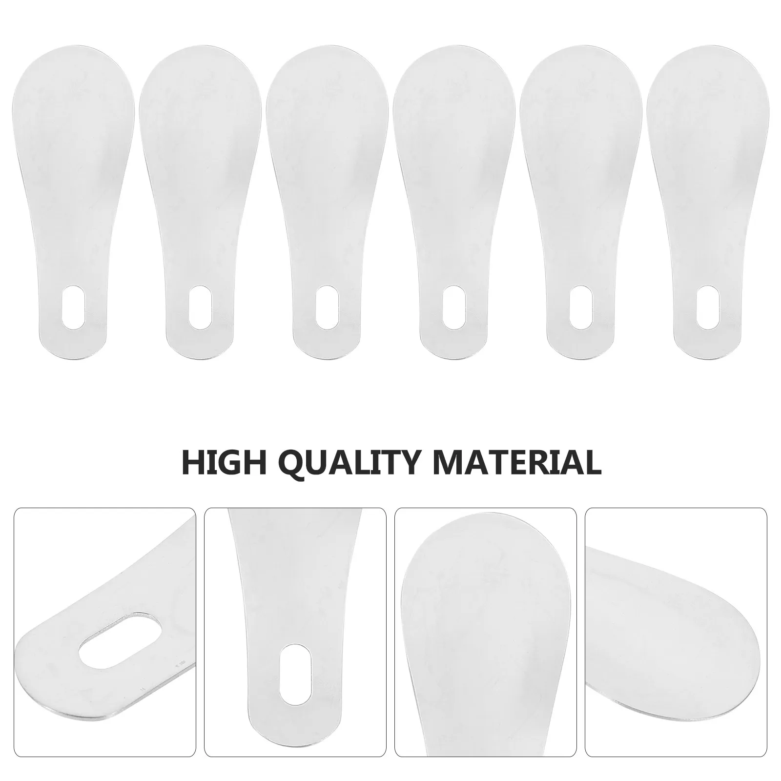 

6Pcs Stainless Steel Shoe Horns Portable Shoe Lifter Tools Household Shoes Helper for Easy on Off Boots Lifting Devices