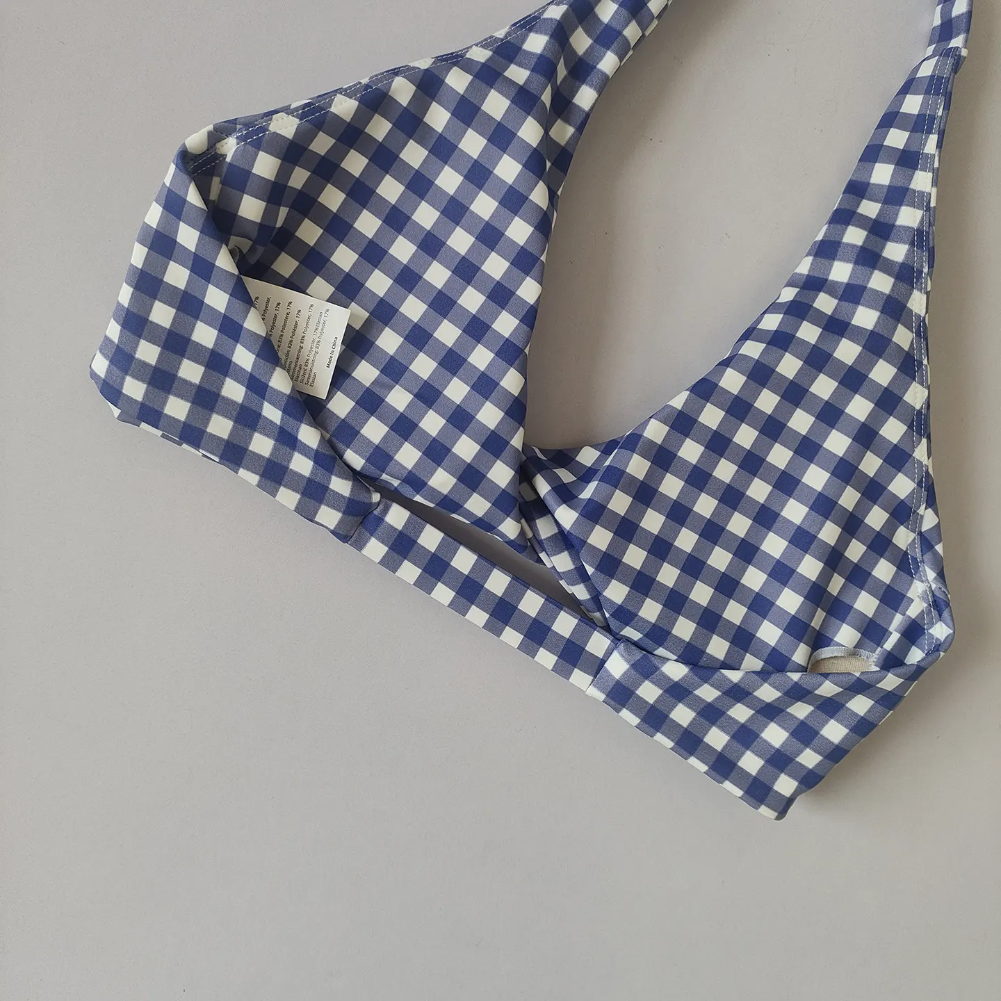 Sport-BH mit Polka-Dot-Muster für Damen, Fitness-Top mit Neckholder, schöner Rückenpartie, Push-up-Effekt, freiliegender Brust, Pilates-Top, Yoga-Bekleidung, Lauf- und Fitness-BH – Detail 13