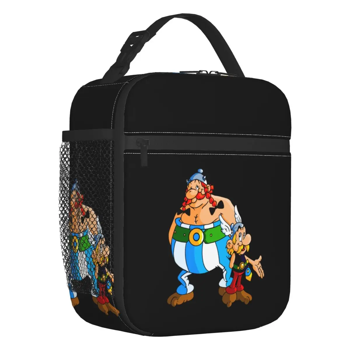 Asterix Adventure Manga Insulated Lunch Bags for Camping Travel Obelix Portable Thermal Cooler Lunch Box Women Children