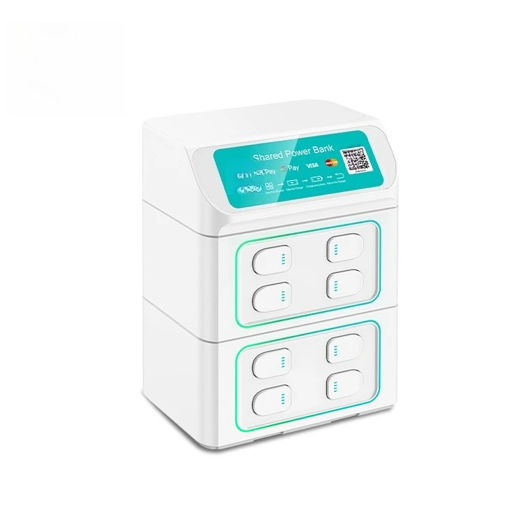 8-slot charging cabinet of the mobile phone charging station applicable to cafes and the 5000mAh capsule power bank