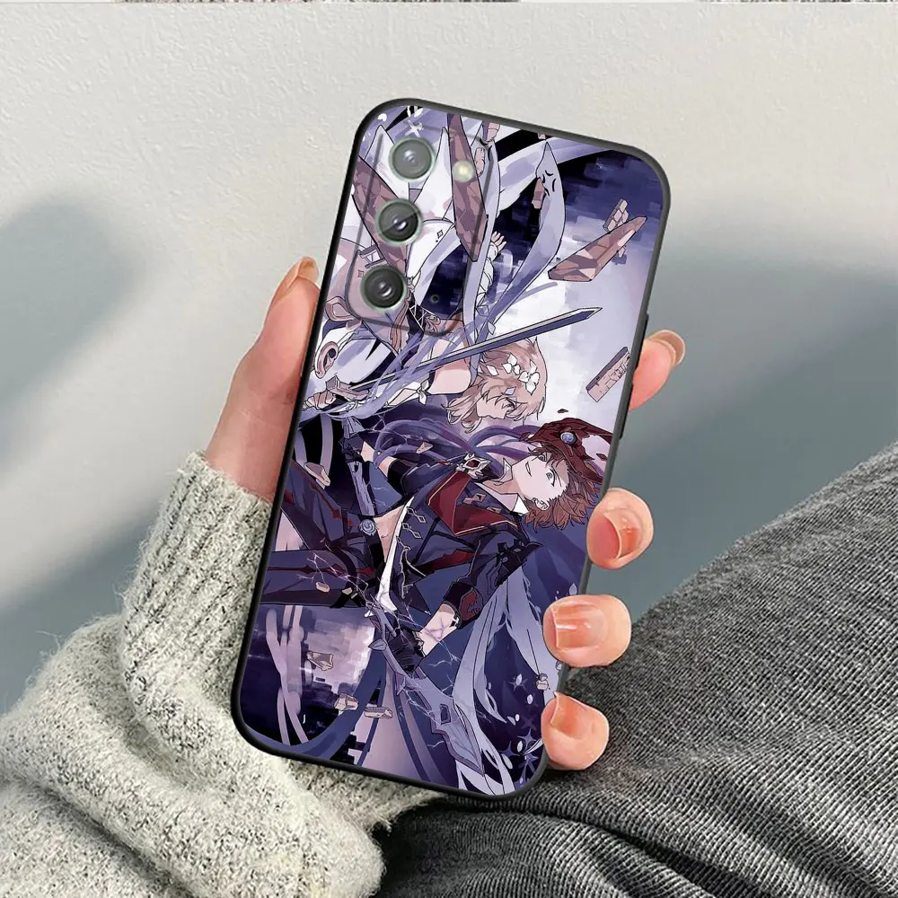 حار لعبة Genshin تأثير قضية الهاتف لسامسونج A02S A03S A04 A04E A05S A06 A12 A13 A24 A30 A50 A70 A80 ملاحظة 10 20 M16 M53 حالة